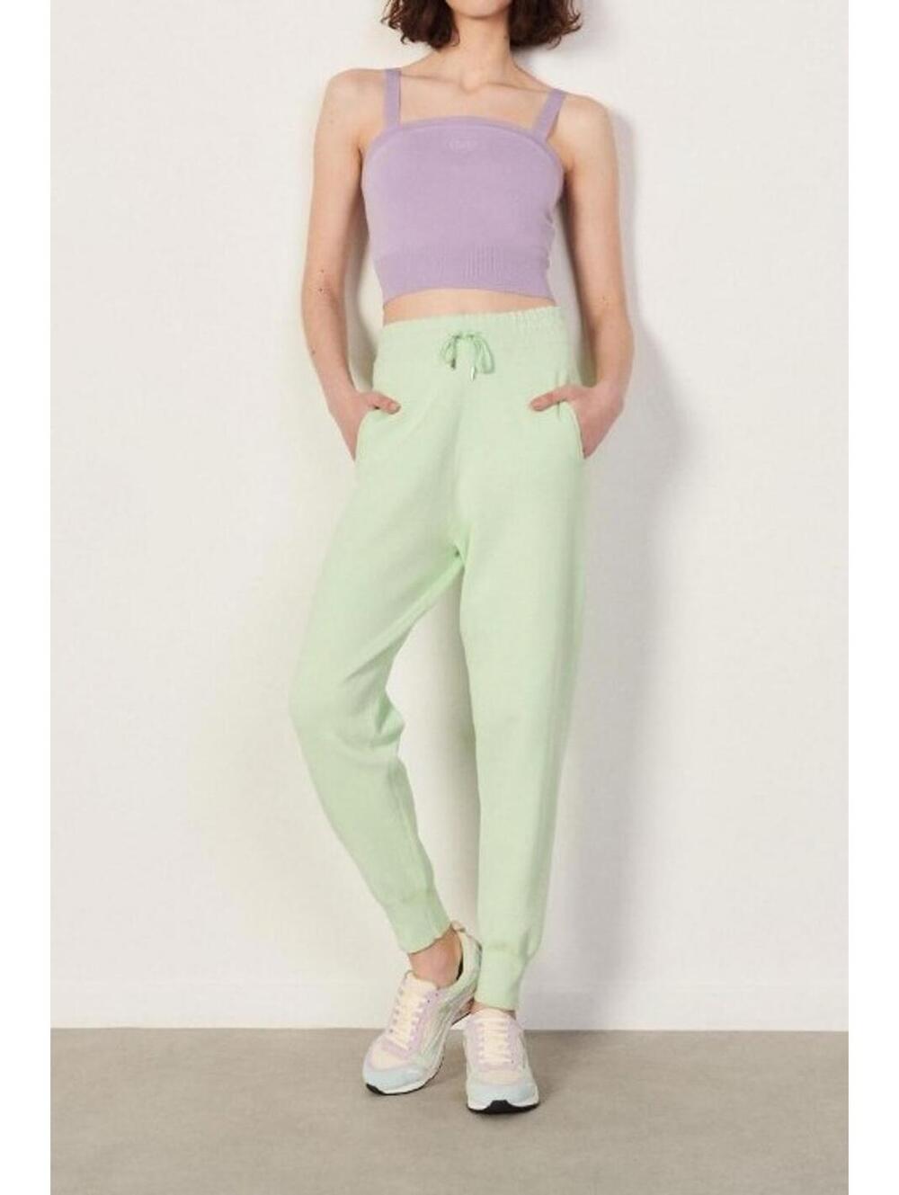 Sandro Embroidered French Terry Pants (38)